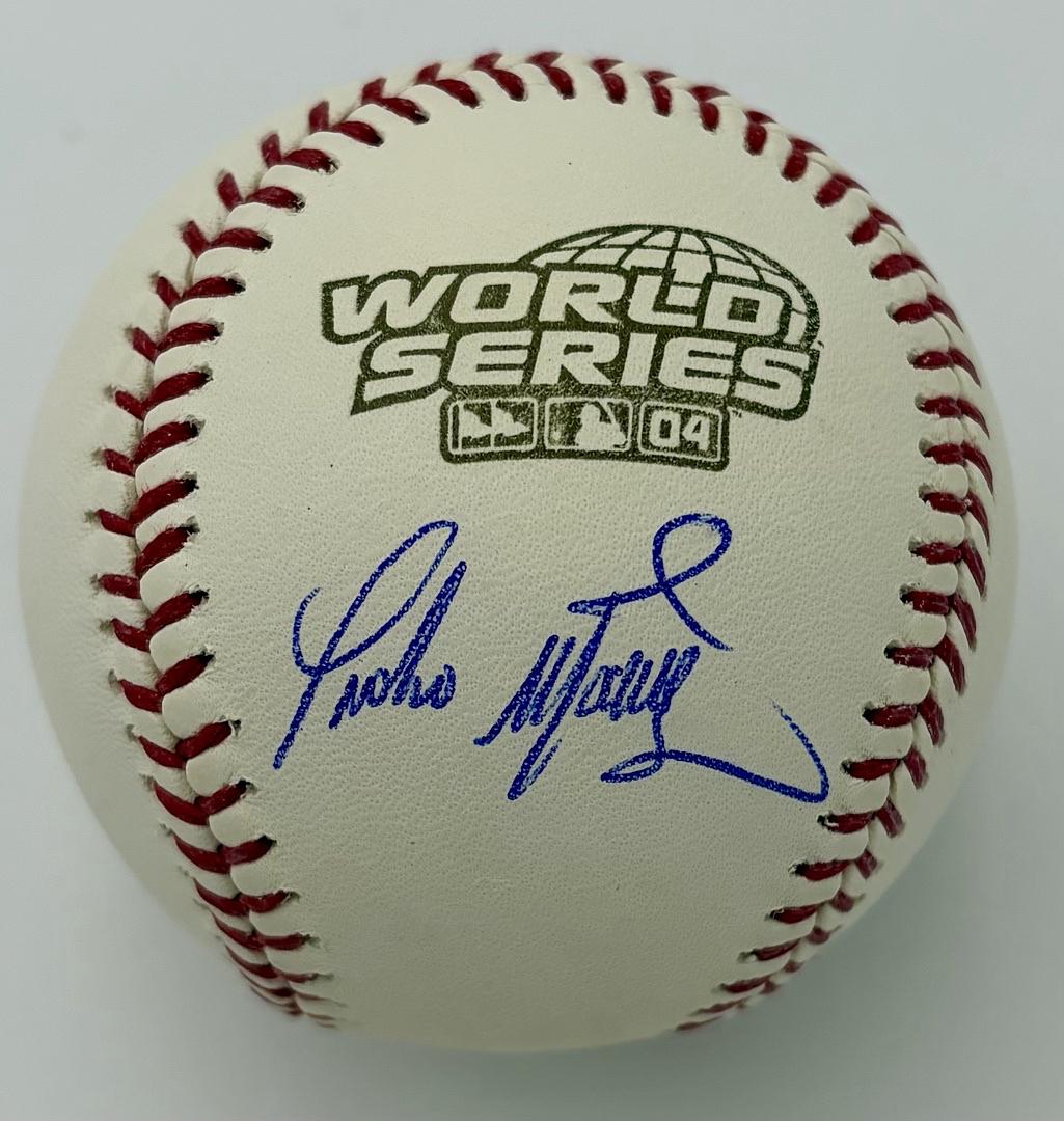 Pedro Martinez signed 2004 World Series Baseball - Sureshot COA